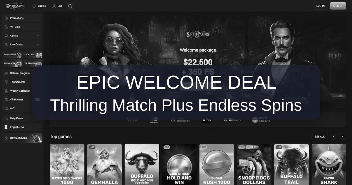 Spirit Casino - Canada's Top Online Slots Destination
